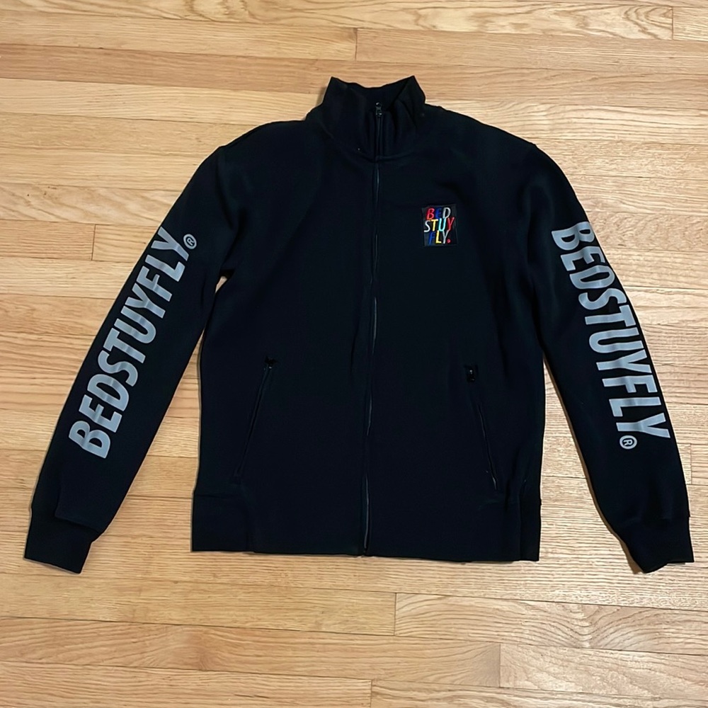 BEDSTUYFLY Zip-Up with Collar. Amazing piece.